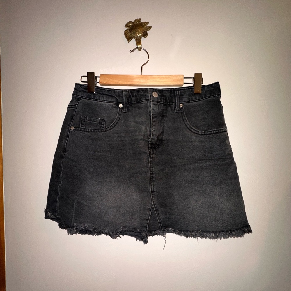 Wild Fable Black Stretch Denim Mini Skirt Women’s Size 12